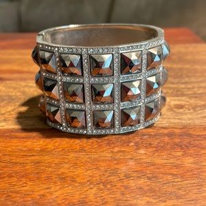 Cache Rhinestone Studded Bracelet